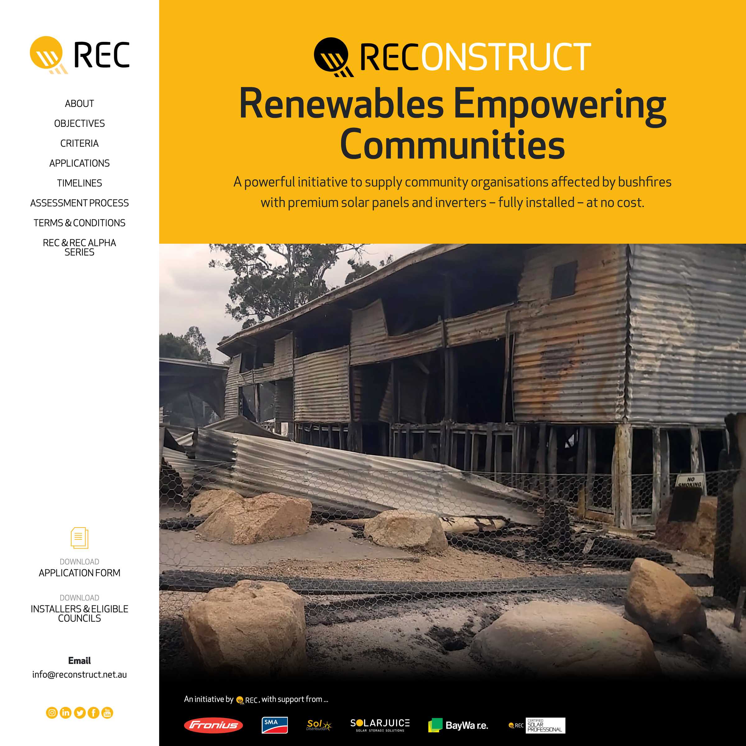 Screenshot of the REConstruct project