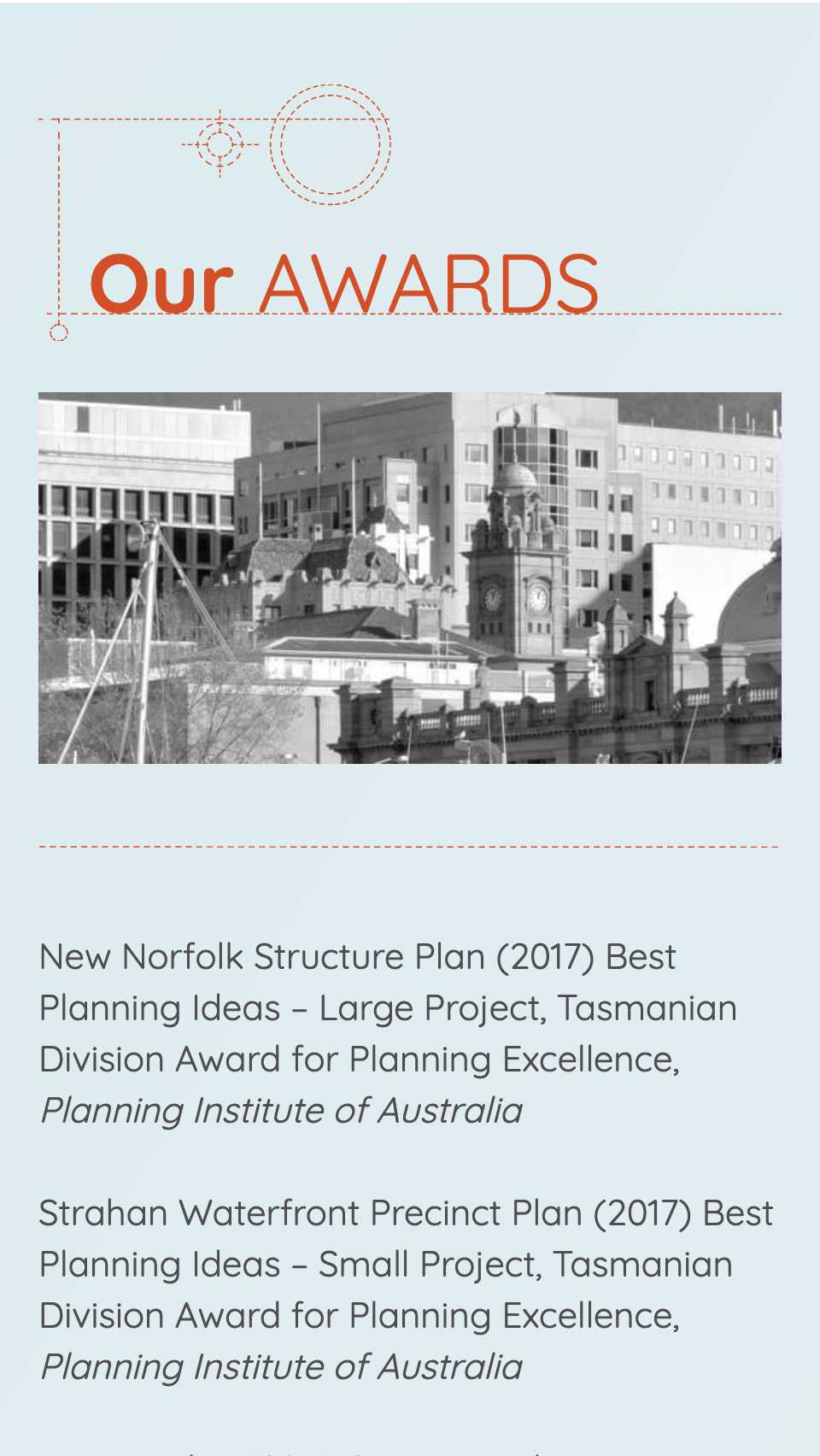 Screenshot of the ERA Planning project on a phone